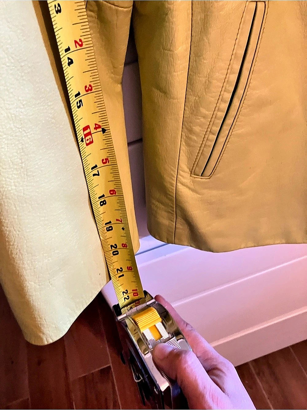 MIXIT Women's Light Green Leather Blazer Jacket Like New - Picture 13 of 14